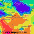 Карты температур в Ленинградской области